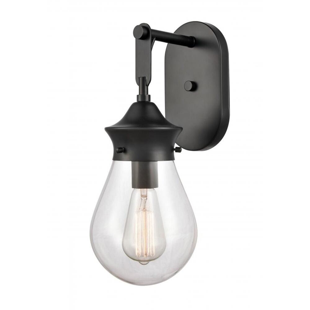 Innovations Lighting - 6 inch - Matte Black - Bath Vanity Light - 414-1W-BK-6CL